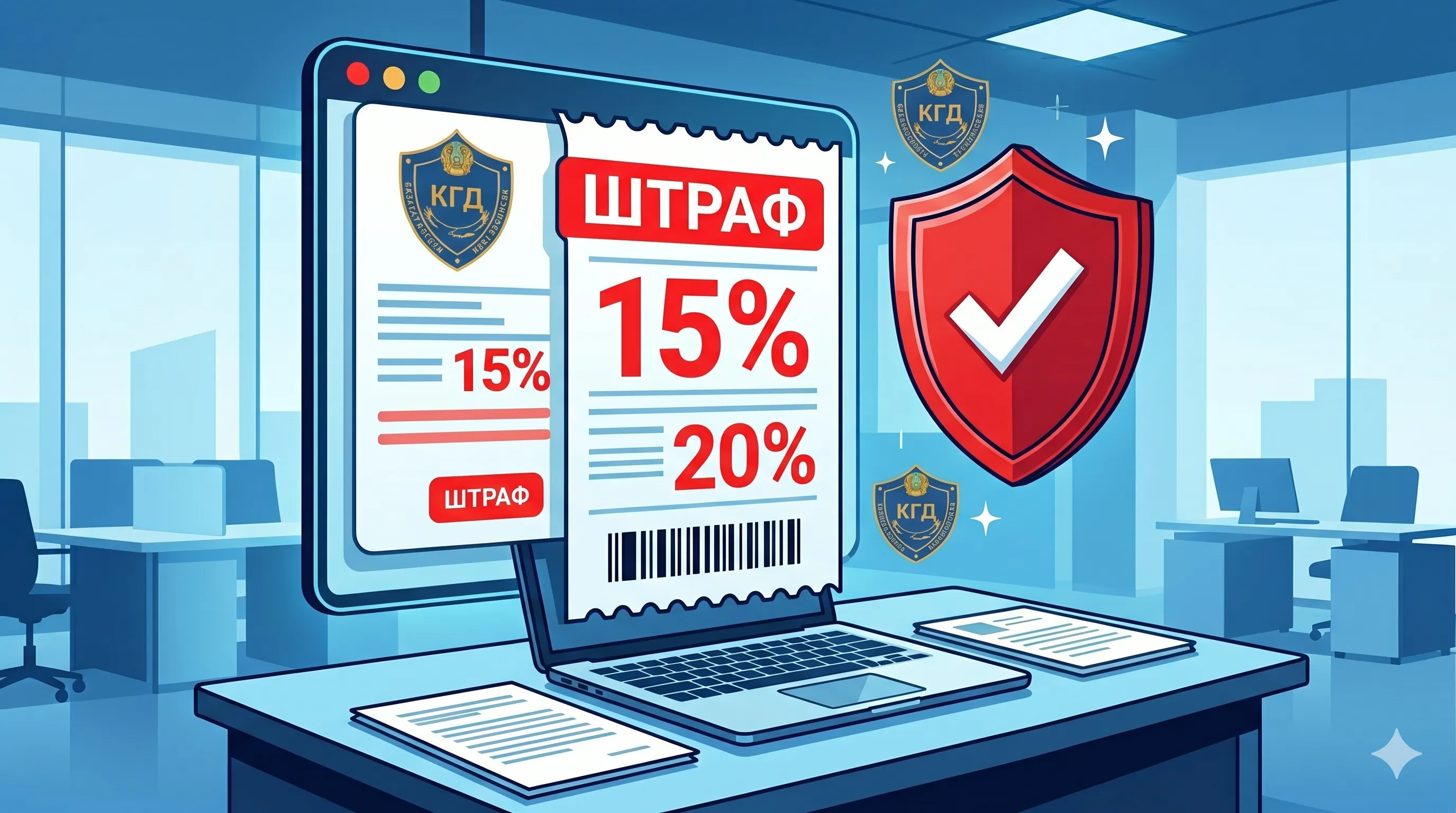 Налоговые штрафы в Казахстане 2026